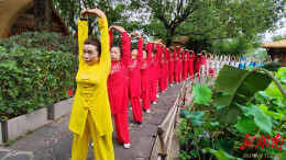 “惠”聚精彩 乐游湖南——月湖太极队助力2025湖南旅博会