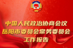  一图读懂 | 岳阳市政协常委会工作报告