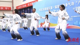 鹤城区举行第一届职工健身气功八段锦（工间操）比赛