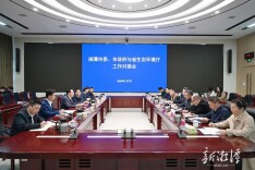 胡贺波李永亮率队到省生态环境厅对接工作