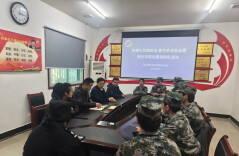 湖南交通职院保卫部党支部慰问学院志愿消防队