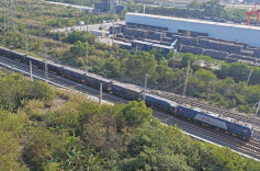 China's landmark trade corridor cargo volume hits record high in 2025
