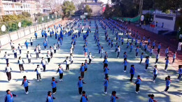北塔区协鑫阳光小学在全区大课间操比赛中脱颖而出 