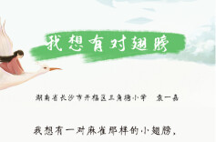 诗歌里的童年丨我想有对翅膀