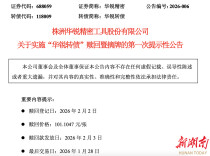 华锐精密公告：1月28日为“华锐转债”最后交易日