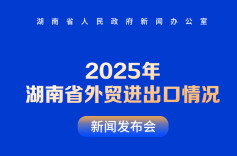 预告海报 | 2025年湖南省外贸进出口情况新闻发布会