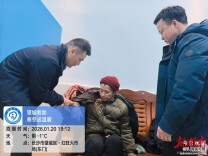 无言泪落冬雪时——望城区救助站里的温情一幕