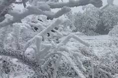 长沙黑麋峰因冰冻临时封园，两名游客闯野路赏雾凇被困，“他们走到尽头发现是断崖路”，景区紧急提醒：不要上山，危险！