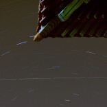 中国空间站飞越故宫