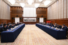 沈晓明毛伟明与中国五矿董事长陈得信和总经理朱可炳一行会谈