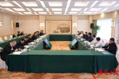 谢卫江与阿里集团副总裁库伟一行座谈