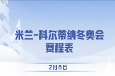 周末·体育丨收藏！米兰冬奥今日赛程速览