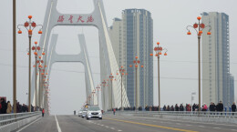 石门梯云大桥顺利通车，圆了市民跨河畅行之梦