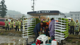 绥宁：育秧机抛强技能，科技助农促增产