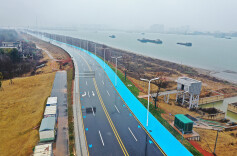 湘江西岸望城段新添滨江景观大道
