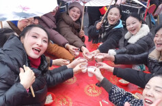 天元区黄田村团圆宴吃出浓浓年味