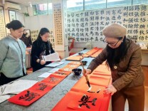 武冈：书“廉”送“福”迎新春
