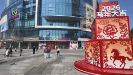 三大商圈披红装 双清新春暖意浓