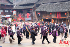 传统村落过大年① | 在通道芋头古侗寨“闹春牛祈丰年”