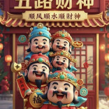 大年初五，今天想发大财的，来！