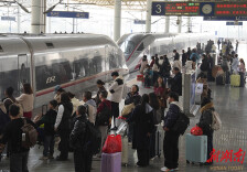 铁路迎来返程客流高峰
