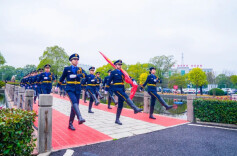 芦淞区举行新春升国旗仪式
