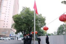 跃马扬鞭启新程：岳阳楼区法院隆重举行2026年新春升国旗仪式