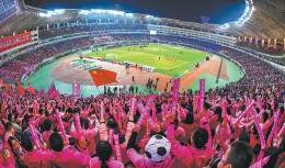 Grassroots soccer hits fever pitch in 'wild stadium'