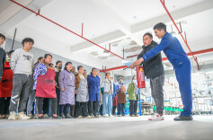 消防进园区  安全护开工