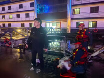 事发银盆岭大桥！水警紧急出动！