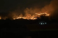 香港突发山火，深圳多处可见