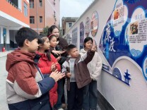 石门皂市镇完小：一墙焕新润童心 清风满园启新程