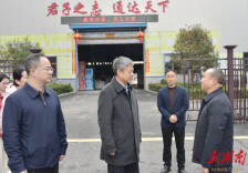 严华在北塔区和新邵县调研复工复产工作