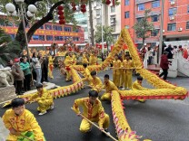 衡山县长江文武学校：元宵龙狮展风采 文武教育显特色
