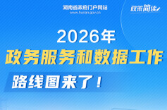 2026年湖南政务服务和数据工作路线图来了！