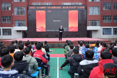 会同县一完小思政课堂开讲