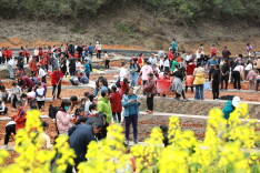 会同县城北学校：认领菜地耕新绿 劳动实践促成长