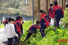 会同一完小：把课堂搬上河畔，让文明在劳动中生根