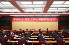 湖南代表团举行分组会议和第六次全体会议