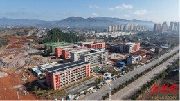 新田：抢进度赶工期 项目建设如火如荼