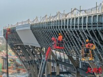 长沙西站建设正酣