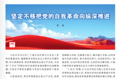 李捷：坚定不移把党的自我革命向纵深推进