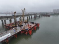长赣高铁进展如何？来看长沙湘江铁路特大桥主桥最新动态
