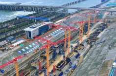 Construction of Changsha Comprehensive Hub Third-line Ship Lock Accelerated