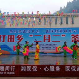 “茶灯”舞动“二月二”，医保宣传“润心田”