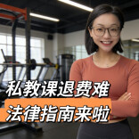 私教课退费难？法院：健康原因、换教练、不想上，都可退！︱生活有说“法”·金燕之谈