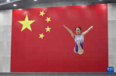 中国国家体操集训队女子组难新测试在京进行