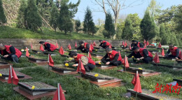 临湘市退役军人事务局开展“追寻”主题清明祭英烈活动​