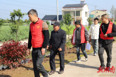 大通湖区有成村开展人居环境走访检查，党员志愿者和村民代表“望闻问切”推动村容村貌提升