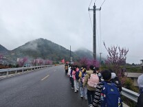龙山县农车镇九年制学校：清明远足祭英烈 红色研学砺初心